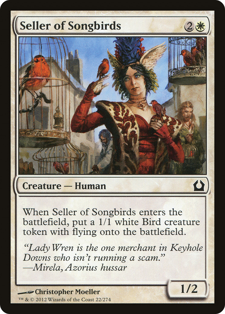 Image of Seller of Songbirds (RTR-022) - Return to Ravnica Foil