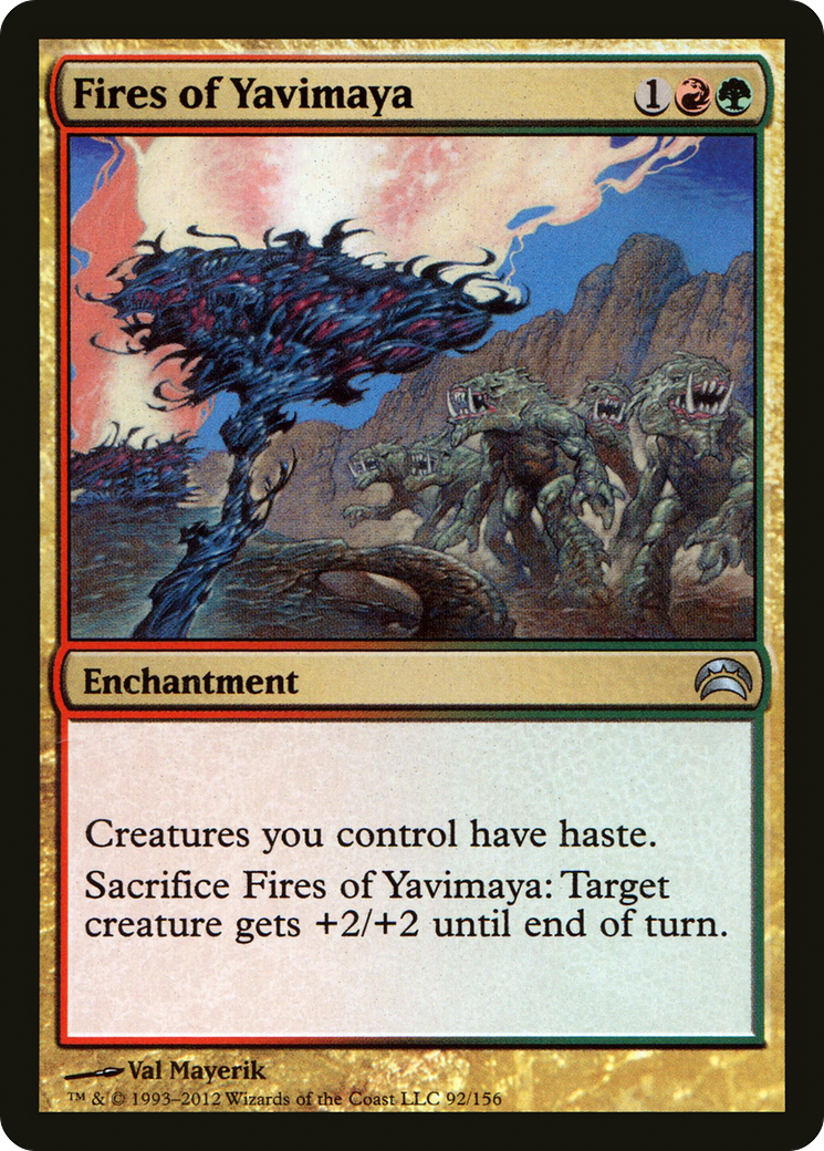 Image of Fires of Yavimaya (PC2-092) - Planechase 2012 Foil