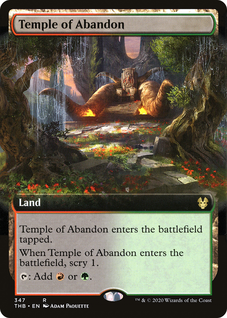 Image of Temple of Abandon (Extended Art) (THB-347) - Theros Beyond Death: (Extended Art)