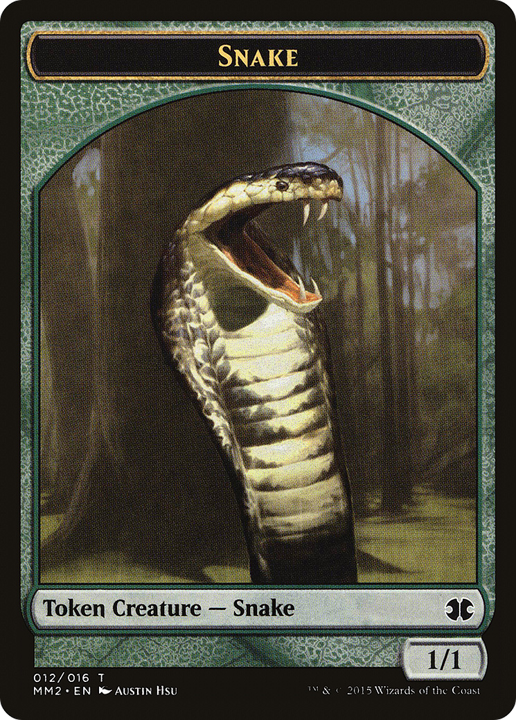 Image of Snake Token (MM2-012) - Modern Masters 2015 Tokens