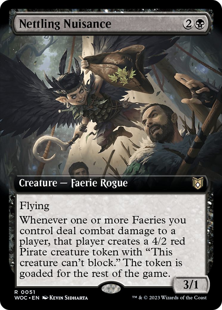 Image of Nettling Nuisance (Extended Art) (WOC-051) - Wilds of Eldraine Commander: (Extended Art)