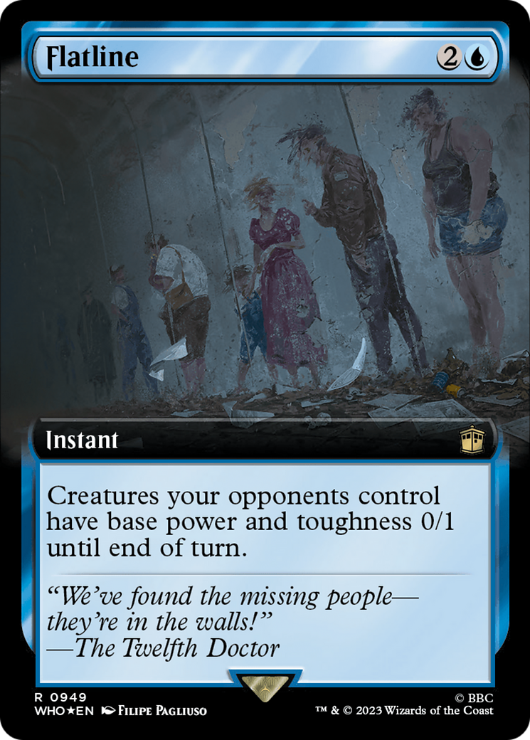 Image of Flatline (Extended Art) (Surge Foil) (WHO-949) - Doctor Who: (Extended Art) Foil