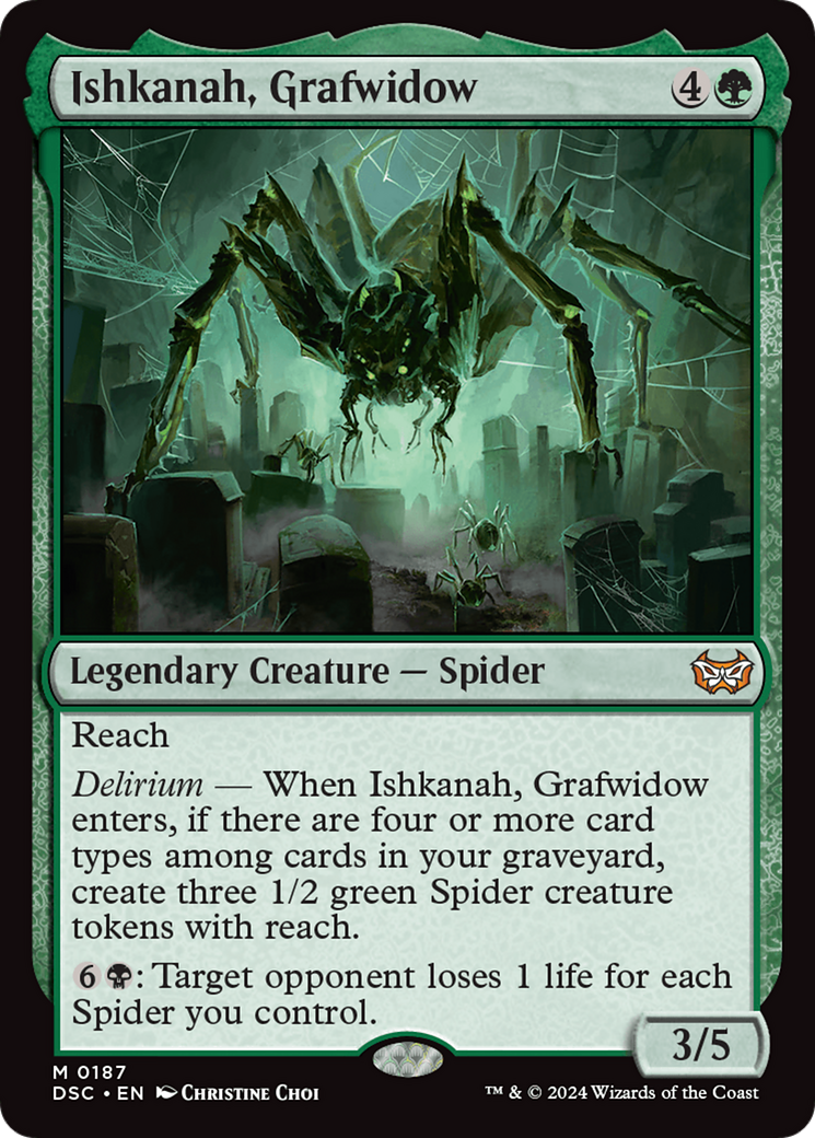 Image of Ishkanah, Grafwidow (DSC-187) - Duskmourn: House of Horror Commander