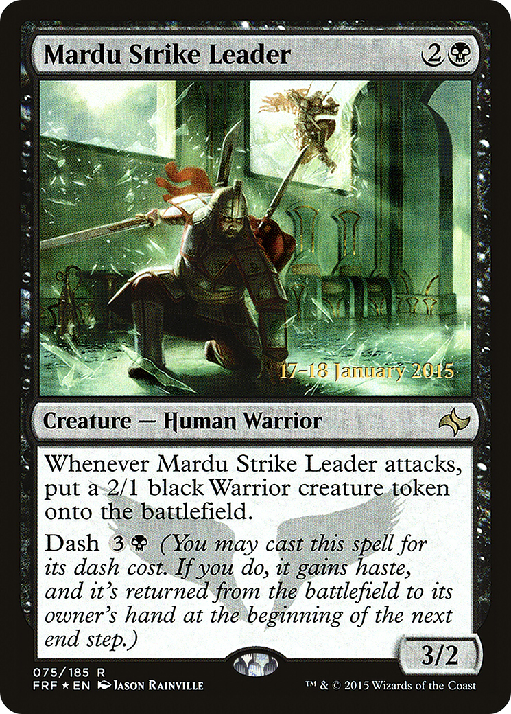 Image of Mardu Strike Leader (PRE-075) - Fate Reforged Promos Foil