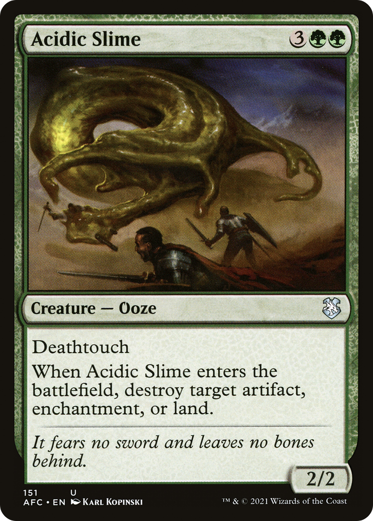 Image of Acidic Slime (AFC-151) - Forgotten Realms Commander
