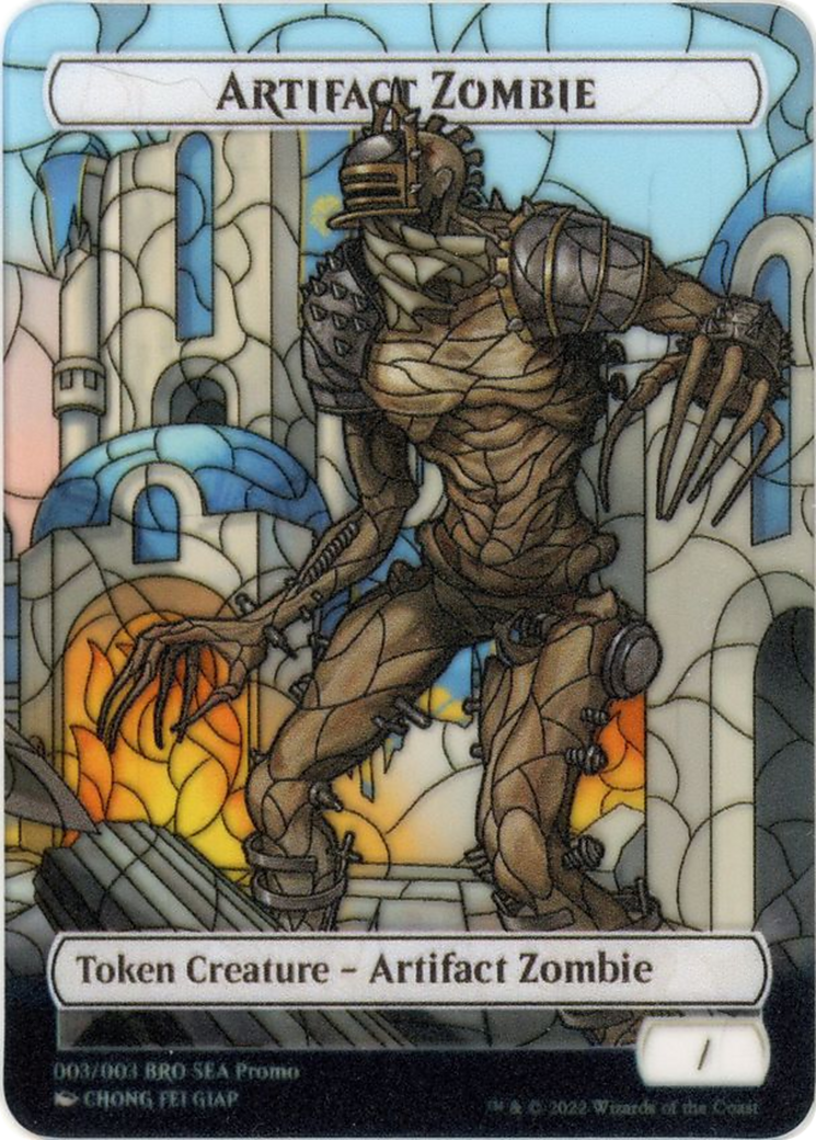 Image of Artifact Zombie (PTBRO-003) - The Brothers' War Southeast Asia Tokens: (Full Art)