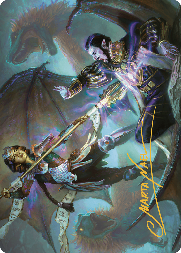 Image of Huatli's Final Strike // Huatli's Final Strike (ALCI-028) - The Lost Caverns of Ixalan Art Series (Borderless) Foil