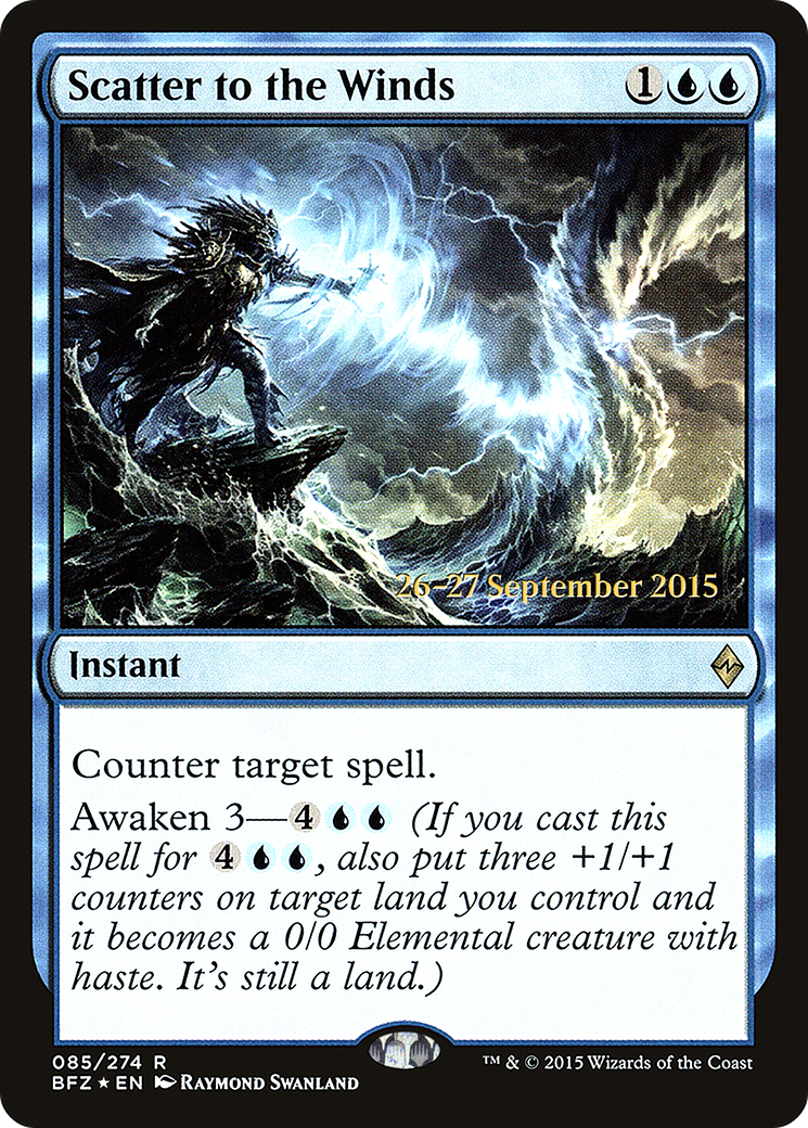Image of Scatter to the Winds (PRE-085) - Battle for Zendikar Promos Foil