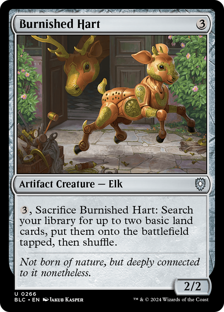Image of Burnished Hart (BLC-266) - Bloomburrow Commander