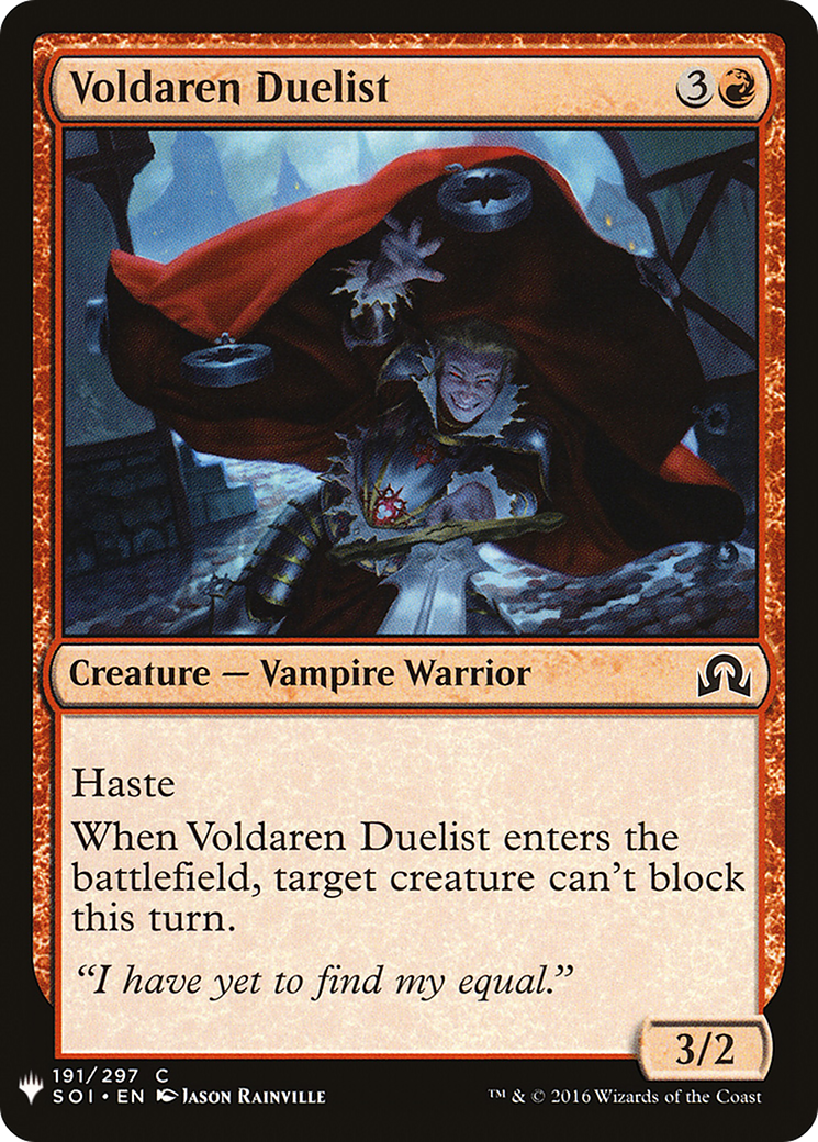 Image of Voldaren Duelist (LIST-191) - The List
