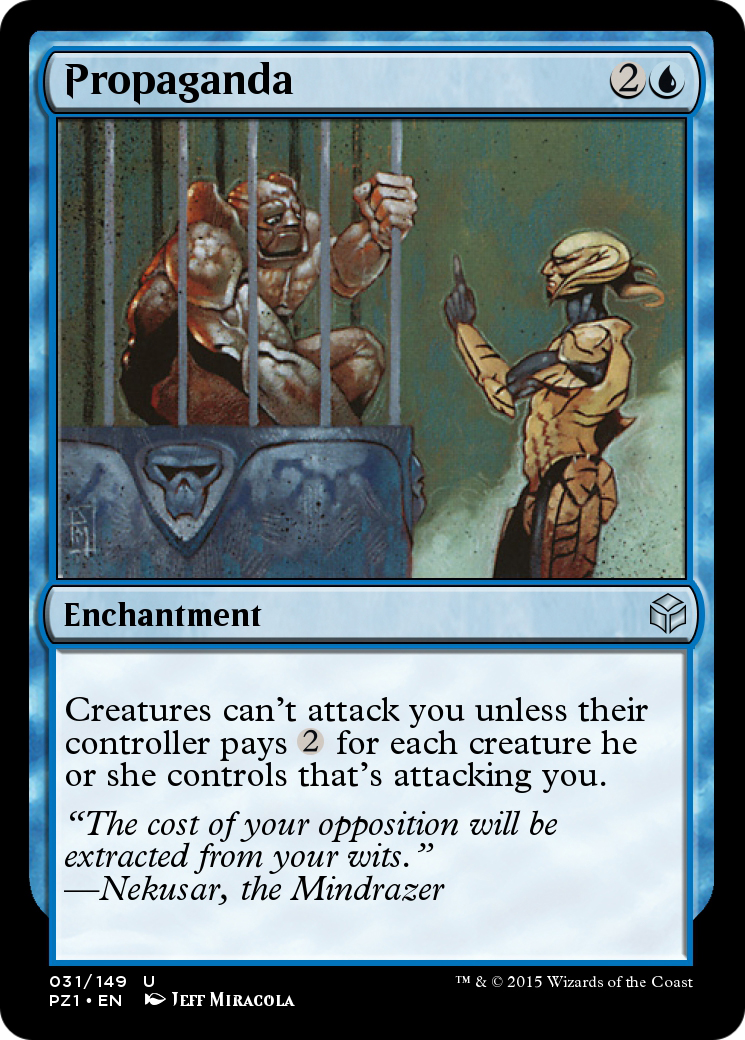 Image of Propaganda (PZ1-031) - Legendary Cube Prize Pack Foil