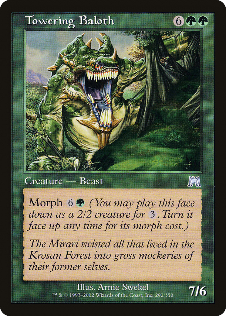 Image of Towering Baloth (ONS-292) - Onslaught Foil