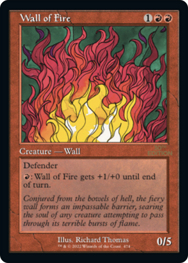 Image of Wall of Fire (Retro Frame) (30A-474) - 30th Anniversary Edition