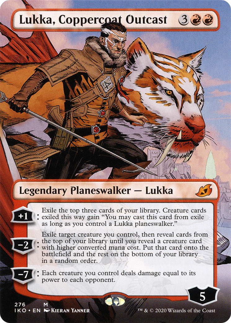 Image of Lukka, Coppercoat Outcast (Borderless) (IKO-276) - Ikoria: Lair of Behemoths (Borderless)