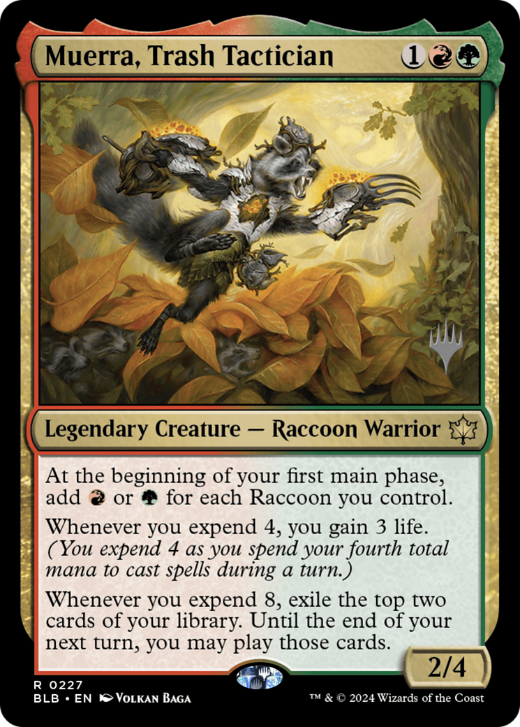 Image of Muerra, Trash Tactician (PPBLB-227) - Bloomburrow Promos Foil