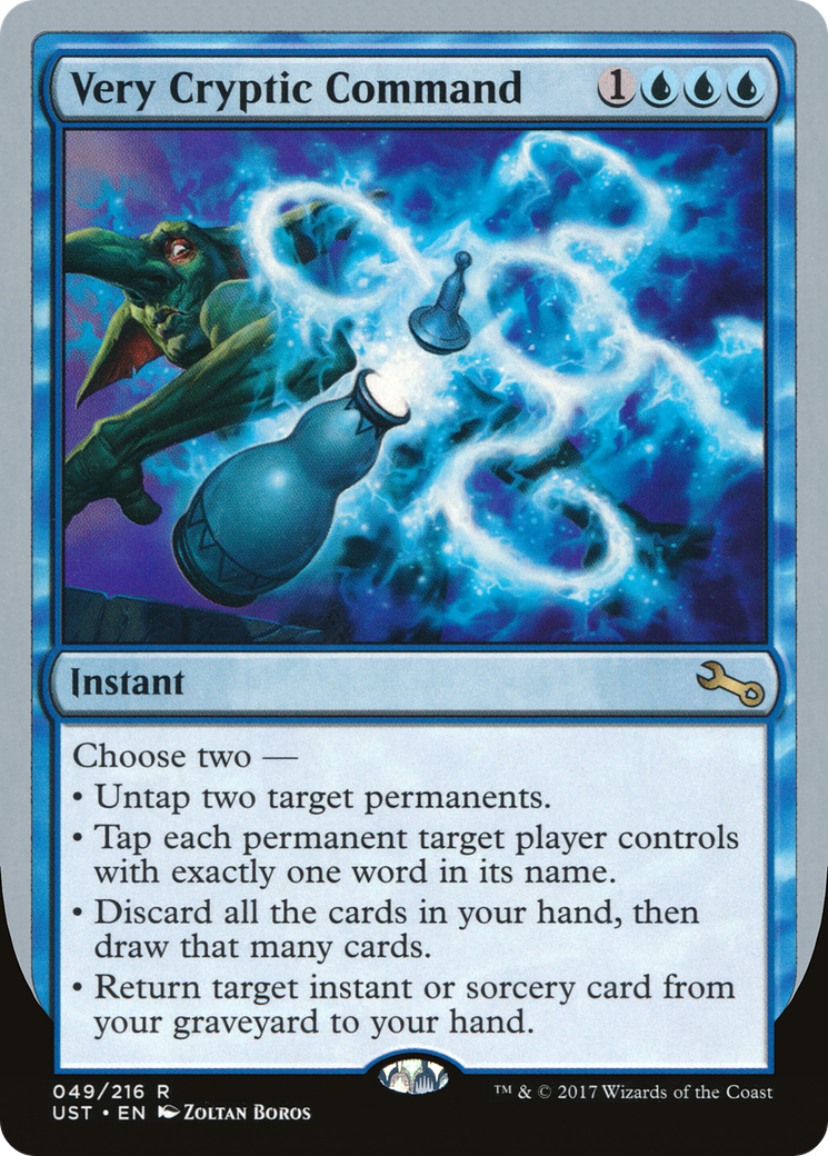 Image of Very Cryptic Command (B) (UST-049) - Unstable Foil