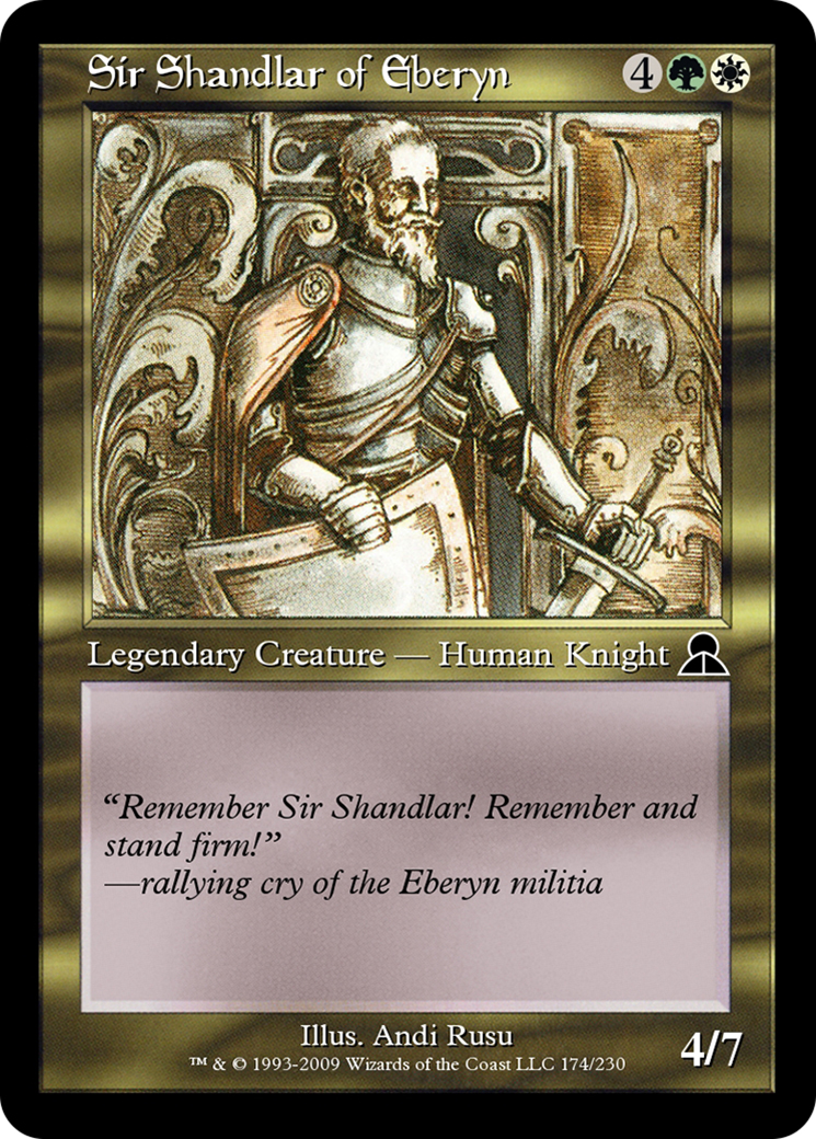 Image of Sir Shandlar of Eberyn (ME3-174) - Masters Edition III Foil