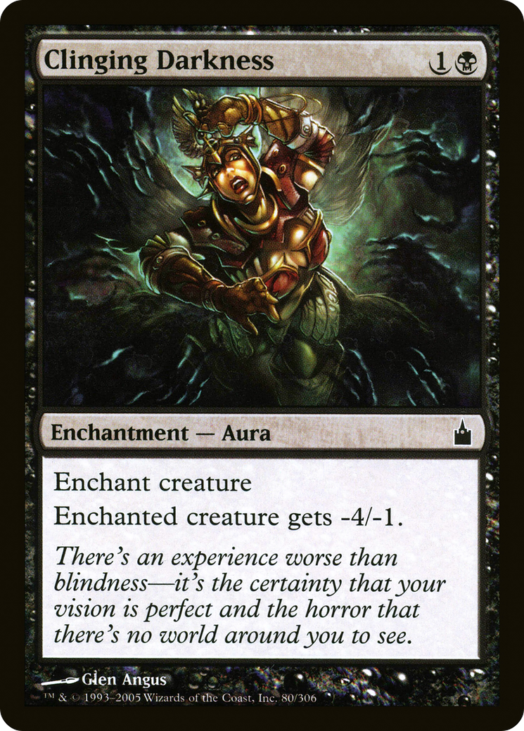 Image of Clinging Darkness (RAV-080) - Ravnica: City of Guilds
