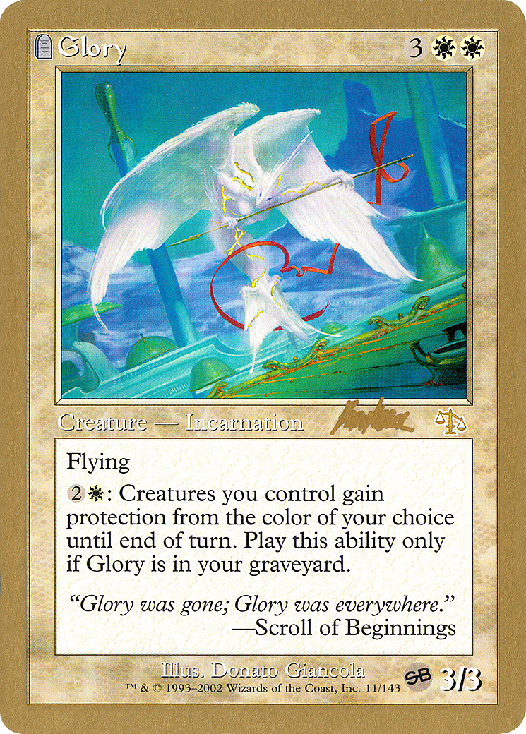 Image of Glory - 2002 Brian Kibler (JUD) (SB) (WCD-) - World Championship Decks 2002: (tombstone)