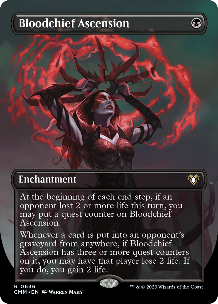 Image of Bloodchief Ascension (Borderless) (CMM-636) - Commander Masters (Borderless)