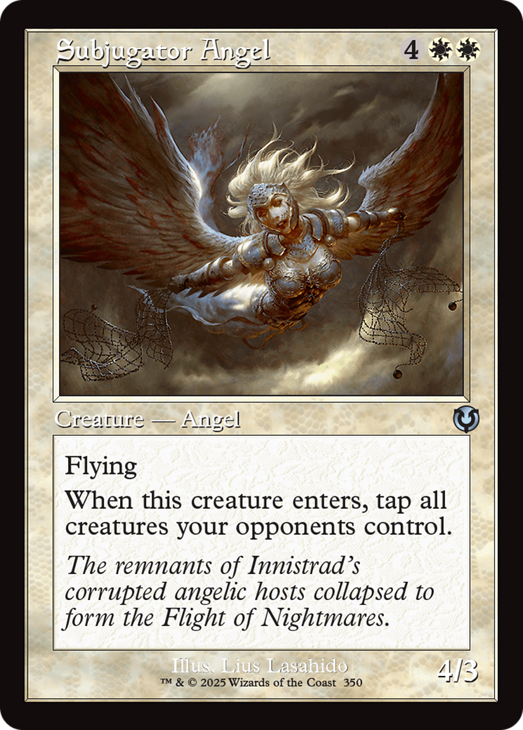 Image of Subjugator Angel (Retro Frame) (INR-350) - Innistrad Remastered Foil