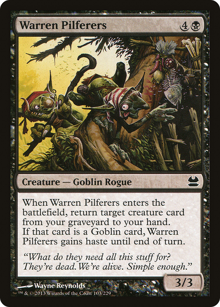 Image of Warren Pilferers (MMA-103) - Modern Masters Foil