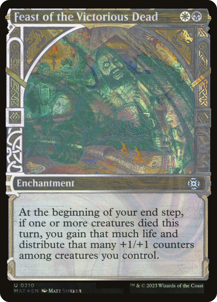 Image of Feast of the Victorious Dead (Halo Foil) (MAT-210) - March of the Machine: The Aftermath: (Showcase) Foil