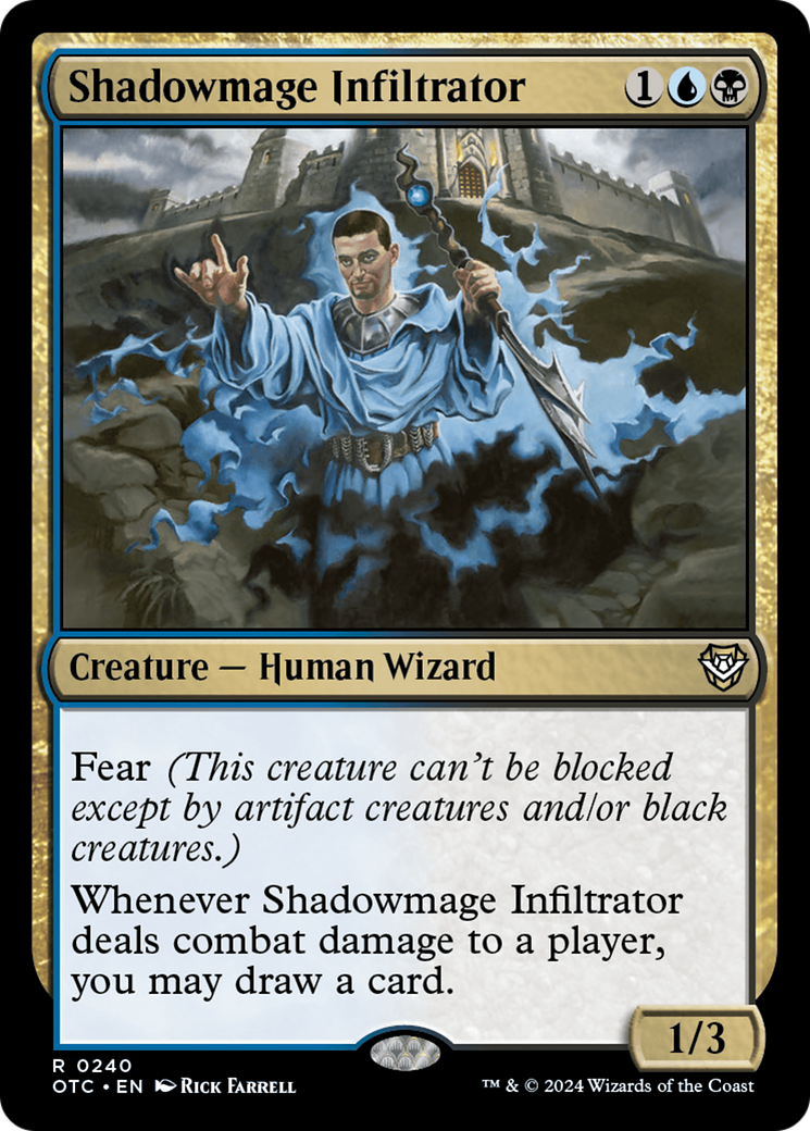 Image of Shadowmage Infiltrator (OTC-240) - Outlaws of Thunder Junction Commander