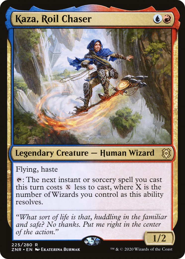 Image of Kaza, Roil Chaser (PPZNR-225P) - Zendikar Rising Promos Foil