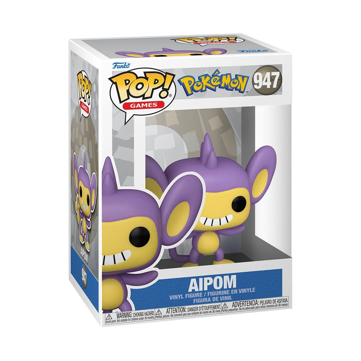 Image of COMING JAN 2025 Pokemon Aipom Funko Pop! Vinyl Figure #947