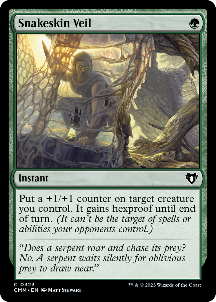 Image of Snakeskin Veil (CMM-323) - Commander Masters