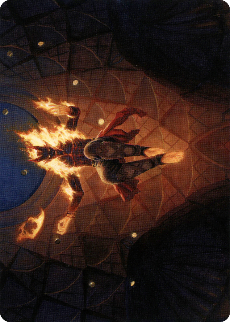 Image of Yusri, Fortune's Flame // Yusri, Fortune's Flame (AMH2-060) - Modern Horizons 2 Art Series (Borderless) Foil