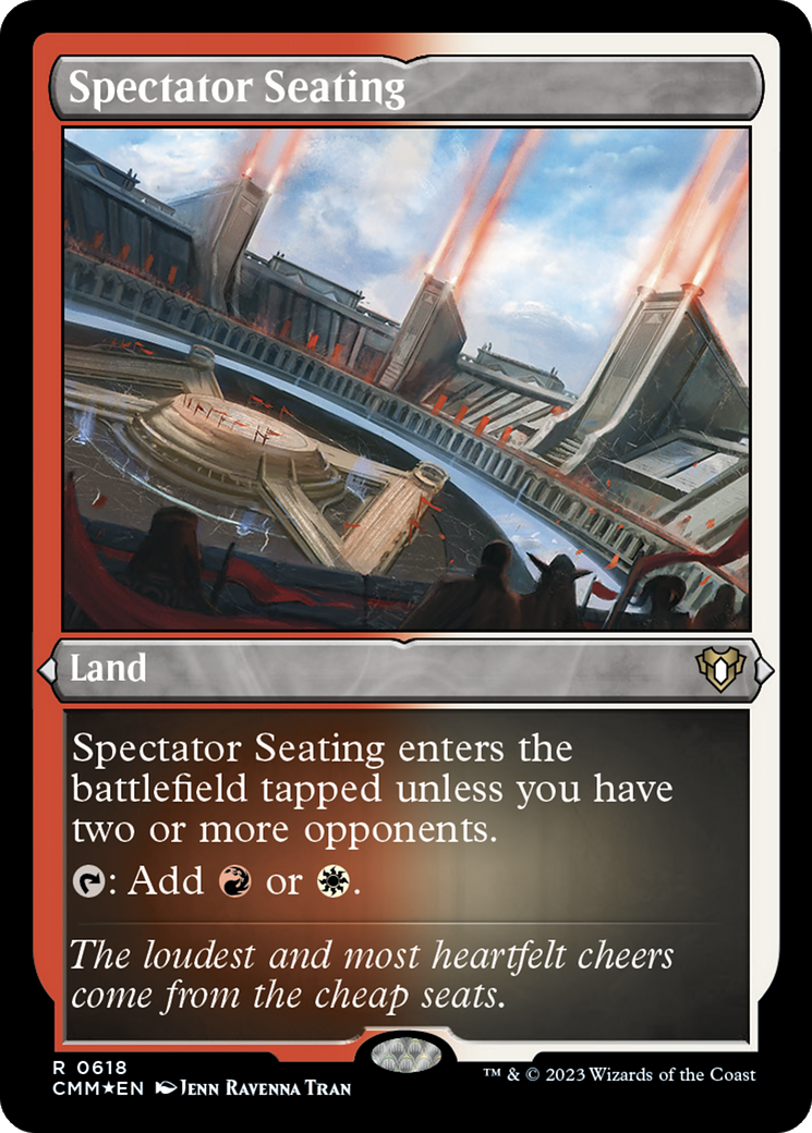 Image of Spectator Seating (CMM-618) - Commander Masters Etched Foil