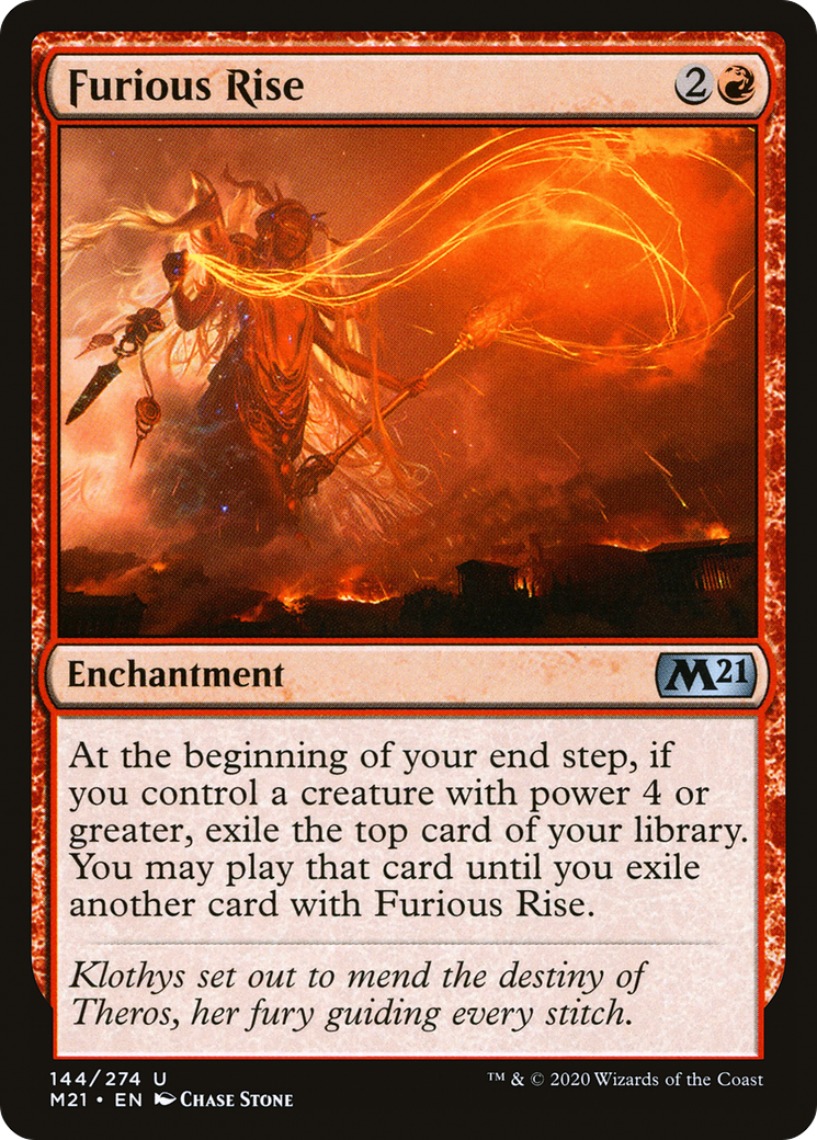 Image of Furious Rise (M21-144) - Core Set 2021 Foil