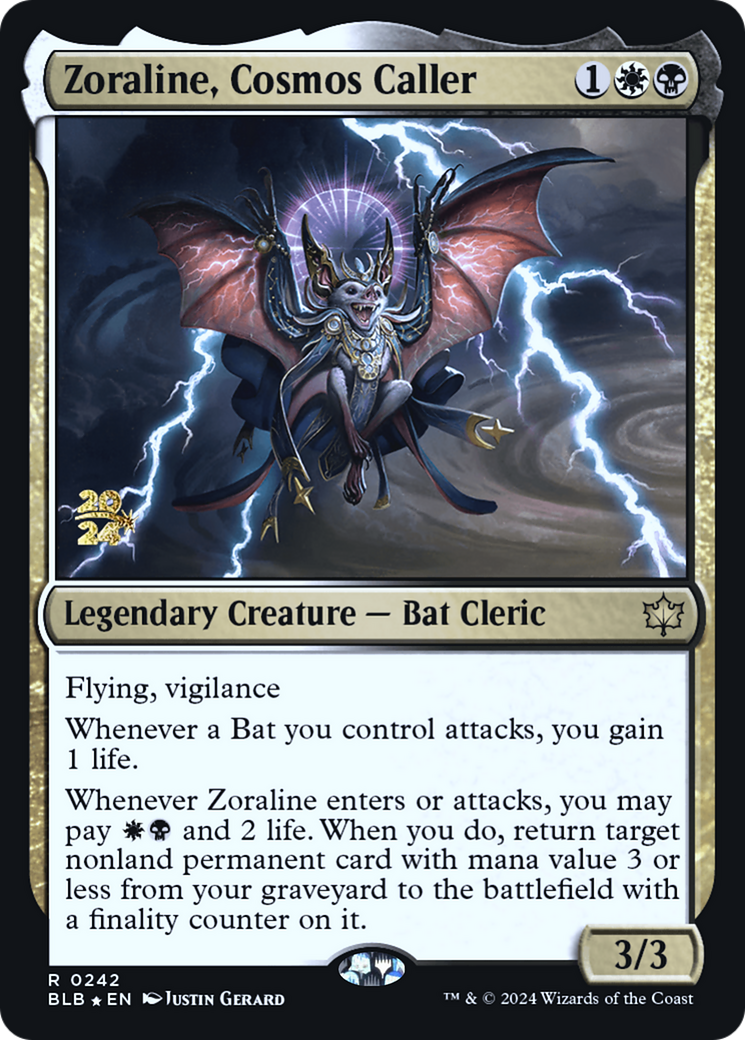 Image of Zoraline, Cosmos Caller (PRE-242) - Bloomburrow Promos Foil