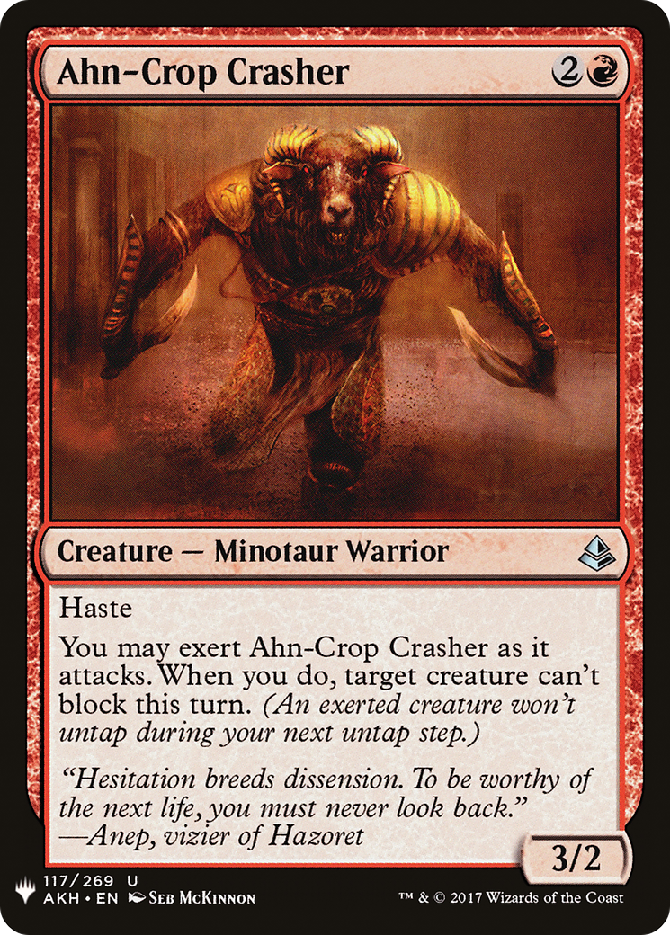 Image of Ahn-Crop Crasher (LIST-117) - The List