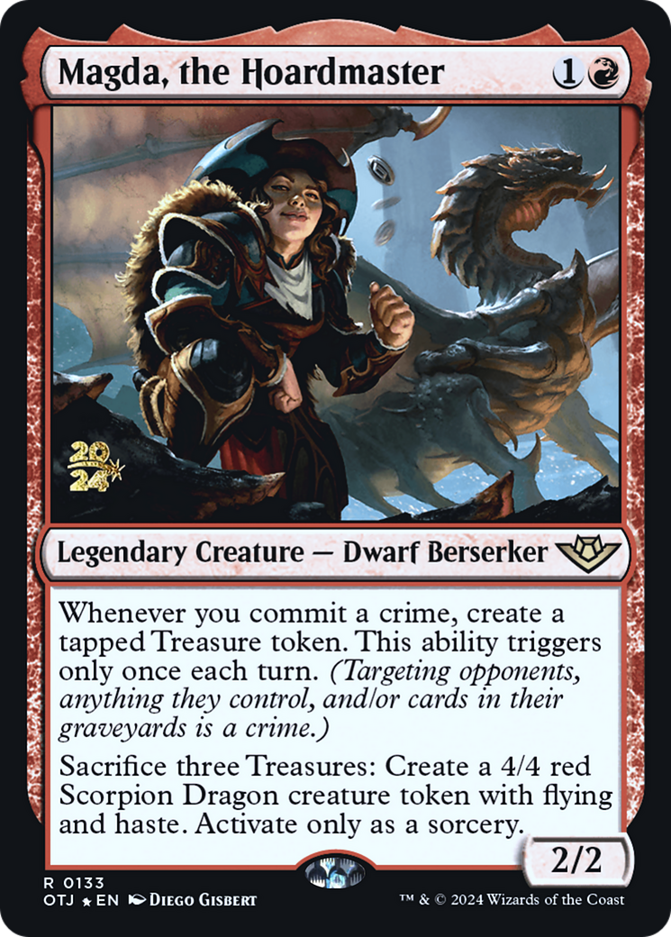 Image of Magda, the Hoardmaster (PRE-133) - Outlaws of Thunder Junction Promos Foil