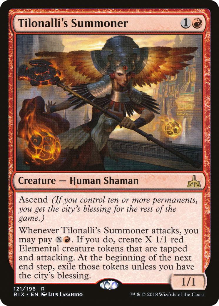 Image of Tilonalli's Summoner (RIX-121) - Rivals of Ixalan Foil