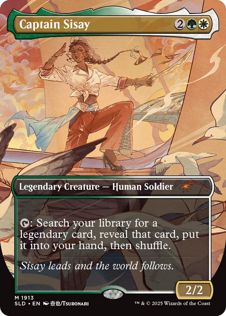 Image of Captain Sisay (SLD-1913) - Secret Lair Drop (Borderless) Foil