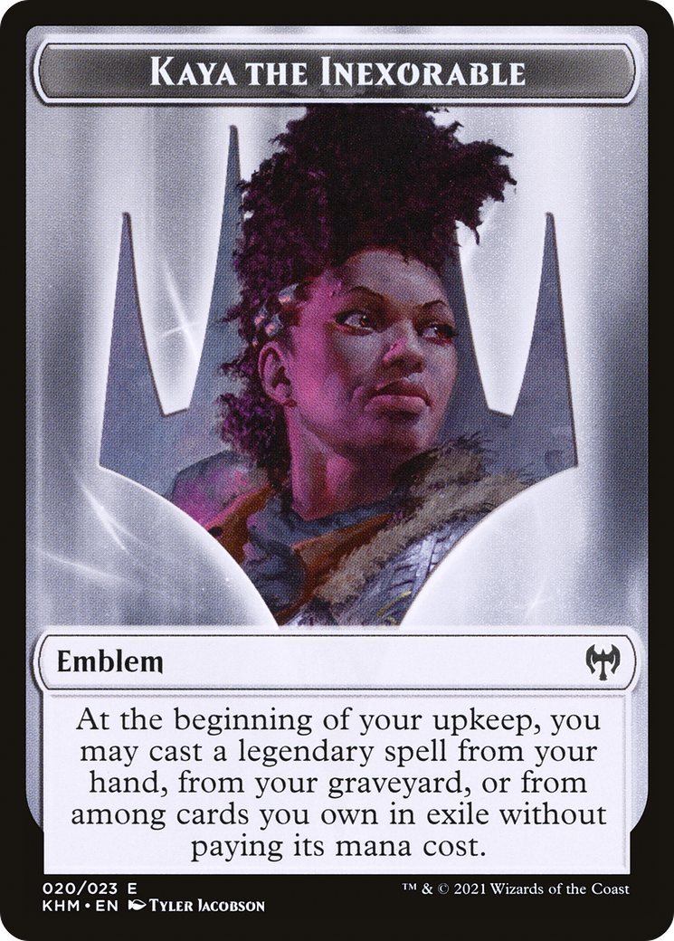 Image of Kaya the Inexorable Emblem (TKHM-020) - Kaldheim Tokens