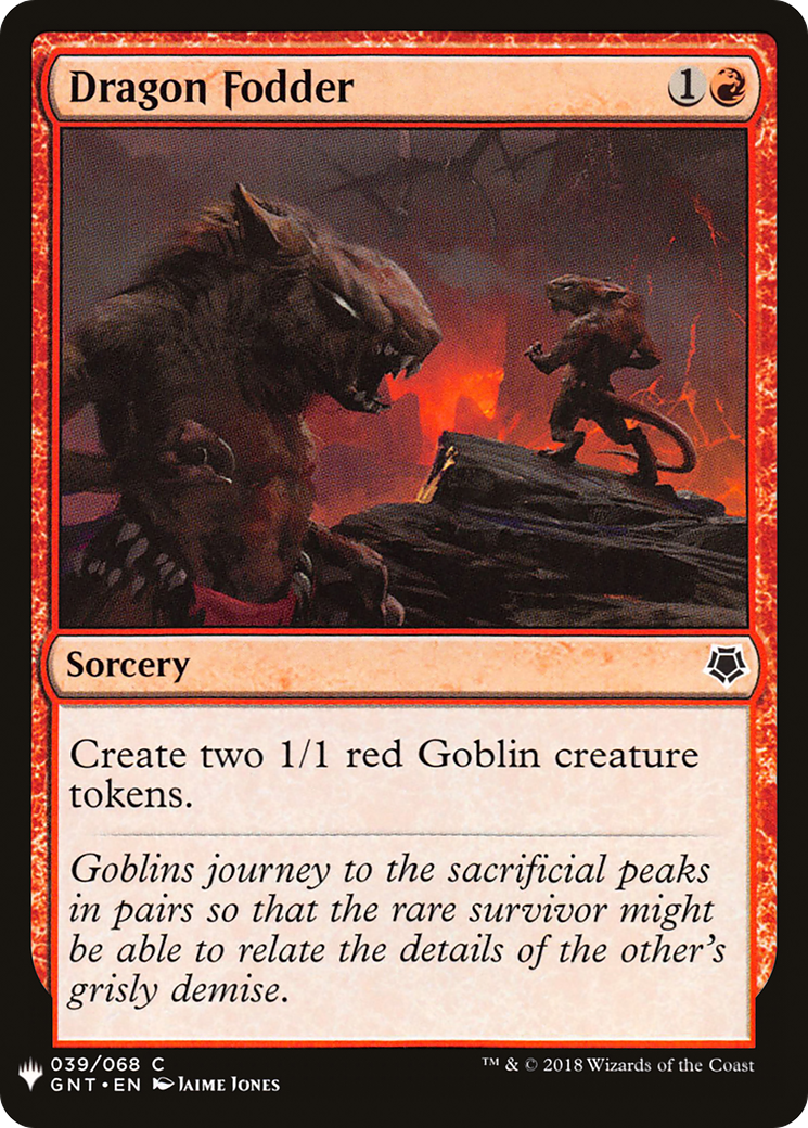 Image of Dragon Fodder (LIST-039) - The List