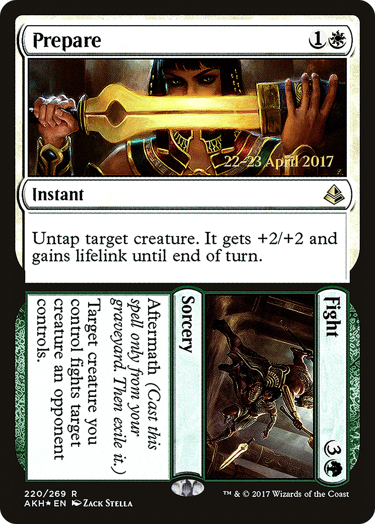 Image of Prepare // Fight (PRE-220S) - Amonkhet Promos Foil