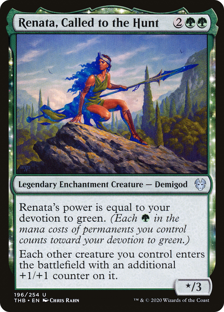 Image of Renata, Called to the Hunt (THB-196) - Theros Beyond Death: (enchantment)