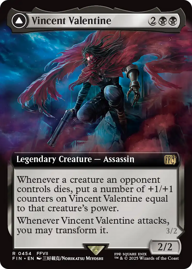 Image of Vincent Valentine (Extended Art) (FIN-454) - FINAL FANTASY: (Extended Art) Foil