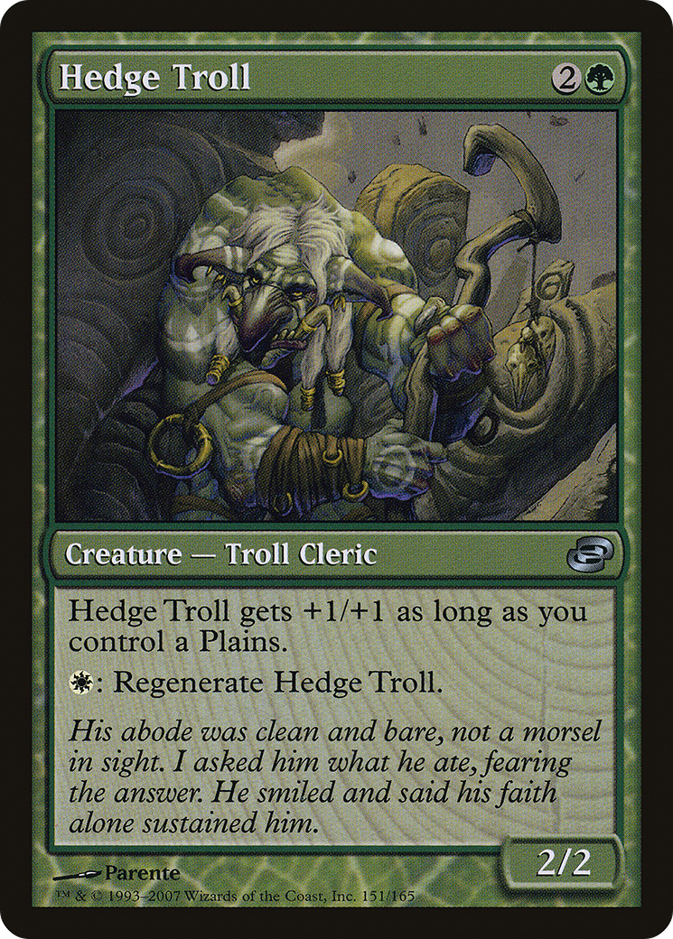 Image of Hedge Troll (PLC-151) - Planar Chaos: (colorshifted)