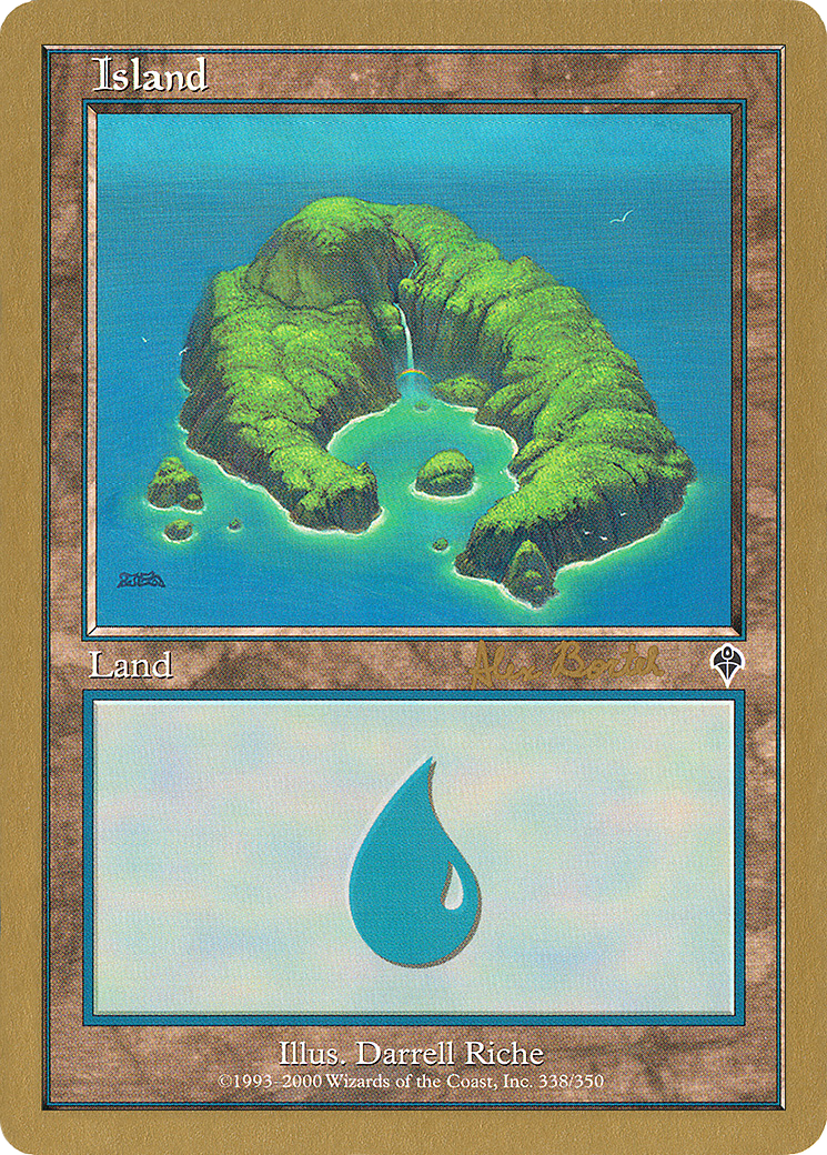 Image of Island (338) - 2001 Alex Borteh (INV) (WCD-) - World Championship Decks 2001