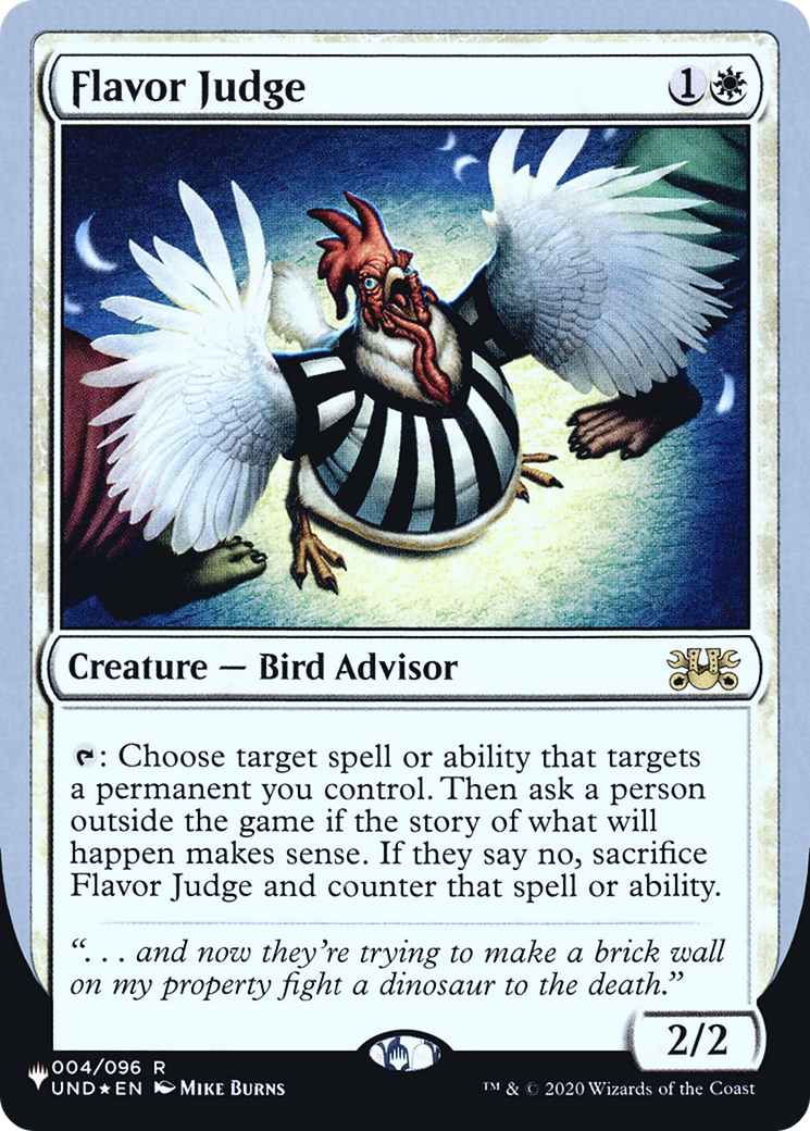 Image of Flavor Judge (LIST-004/096) - The List (Unfinity Foil Edition) Foil