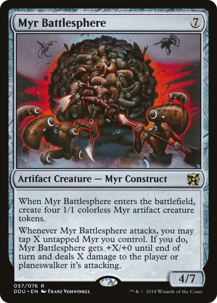 Image of Myr Battlesphere (DDU-057) - Duel Decks: Elves vs. Inventors