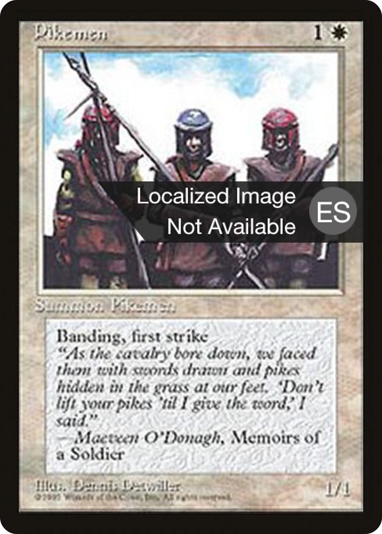 Image of Pikemen (4BB-) - Fourth Edition Foreign Black Border