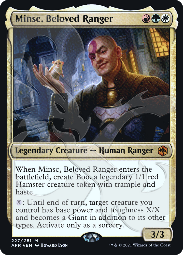 Image of Minsc, Beloved Ranger (AFR&-227) - Adventures in the Forgotten Realms Promos Foil